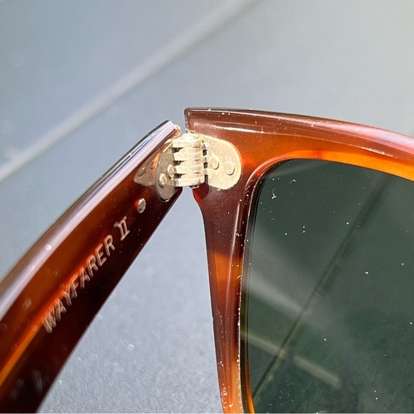 RARE VTG RAY BAN B & L WAYFARER II Tortoise Shell G15 Lens USA Sunglasses OS - Picture 6 of 16